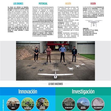 Cartel Del Laboratorio Universitario De Drones LUD UNAM Campus Morelia