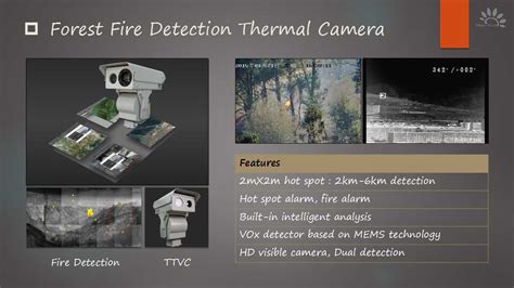 Forest Fire Detection Dual Sensor Thermal And Visible Camera CCTV