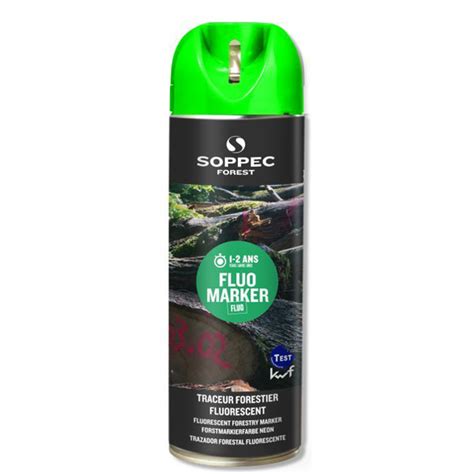 Traceur forestier Fluo Marker durée 12 mois vert fluorescent 500 ml