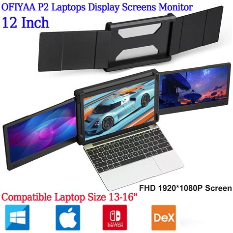 In Stock Ofiyaa P Inch Portable Triple Monitor Screen For Laptop