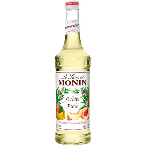 Monin White Peach Syrup 750ml Canteen Canada