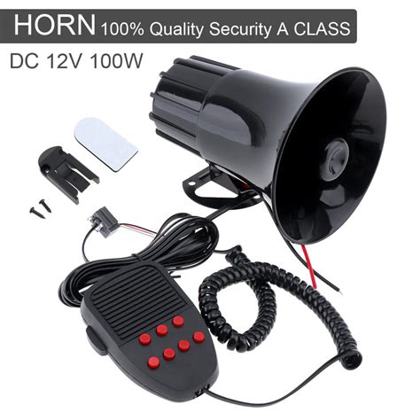 W Sound Tones Loud Horn Auto Car Truck Vehicle Speaker Warning