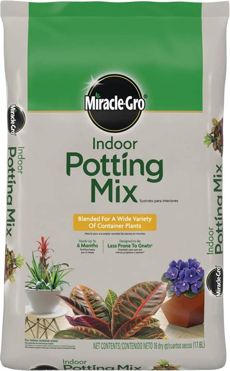 Miracle Gro Indoor Potting Mix Blended For A Variety Of