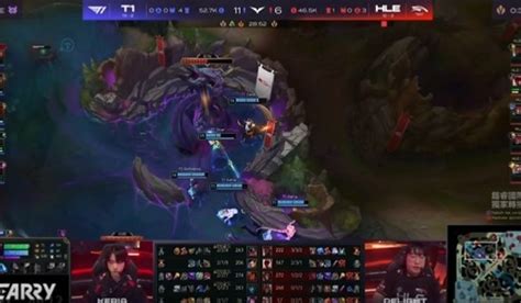 🎮lck：faker岩雀精准岩突 Keria辅助妮蔻龙团建功 T1扳回一城 直播吧