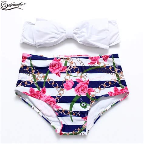 New Swimsuit Lady High Waist Printed Swimsuit Sexy Swimsuit Bikini