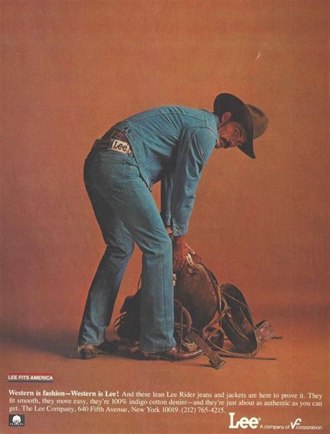 A S Single Page Magazine Advertisement For Lee Jeans Cowboy