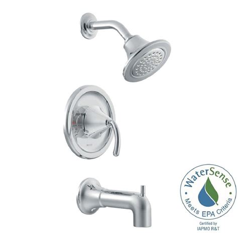 Moen Icon Posi Temp 1 Handle Bathtub Shower Faucet Trim Kit In Chrome Valve Not Included The