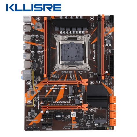 Kllisre placa mãe lga x99 para desktop 2011 3 m 2 slot nvme wi