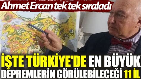 Prof Dr Ahmet Ercan tek tek sıraladı İşte Türkiye de en büyük