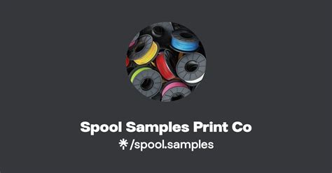 Spool Samples Print Co Instagram Facebook Tiktok Linktree