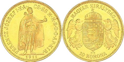 Österreich Ungarn 10 Korona 1911 KB Franz Joseph 1848 1916 BU