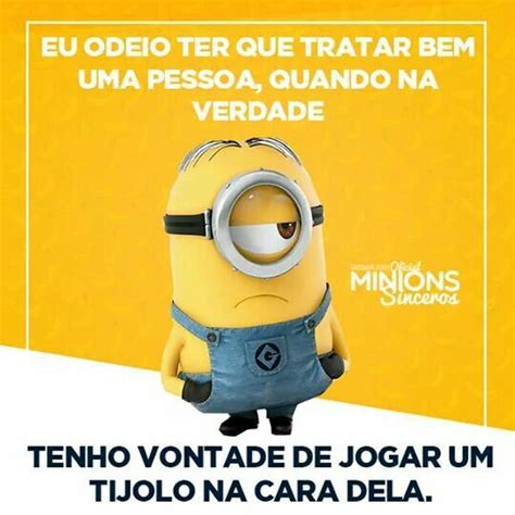 Pin de Débora Ferraz em Quadrinhos Tirinhas Minions Eu te odeio