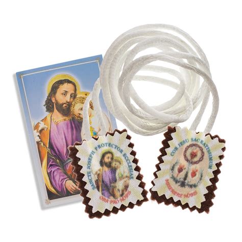 Scapular With Prayer Of Saint Joseph Myriam