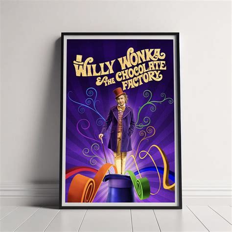 Póster Willy Wonka Y La Fábrica De Chocolate Movie Póster Willy Wonka