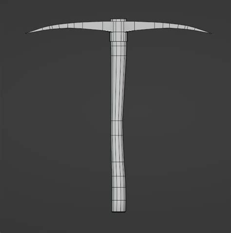 3d Model Pickaxe Modern Vr Ar Low Poly Cgtrader