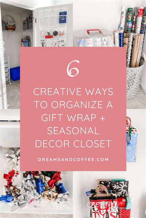 DIY Walk In Closet Organization Gift Wrap Storage Ideas