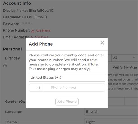 How To Add Phone Number To Your Roblox Number