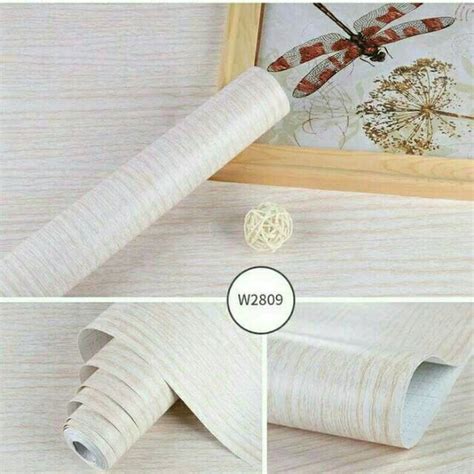 Jual Wallpaper Sticker Dinding Serat Kayu 10m X 45cm Shopee Indonesia