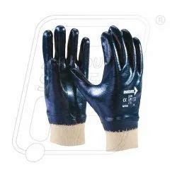 Full Fingered Blue Mallcom Nitrile Coated Glove At Rs Box In Ahmedabad