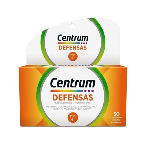 Centrum Multivitamínico Multimineral Defensas 30 Comprimidos Centrum