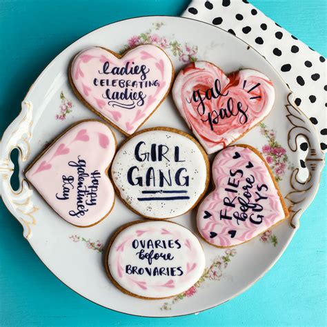 Sugar Cookies Galentines Themed Strawberry Blonde Bakery