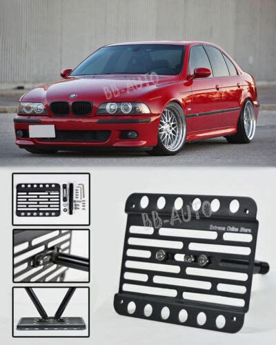 98 03 Bmw E39 M5 5 Series Front Tow Hook Mount License Plate Bracket No Pdc Ebay