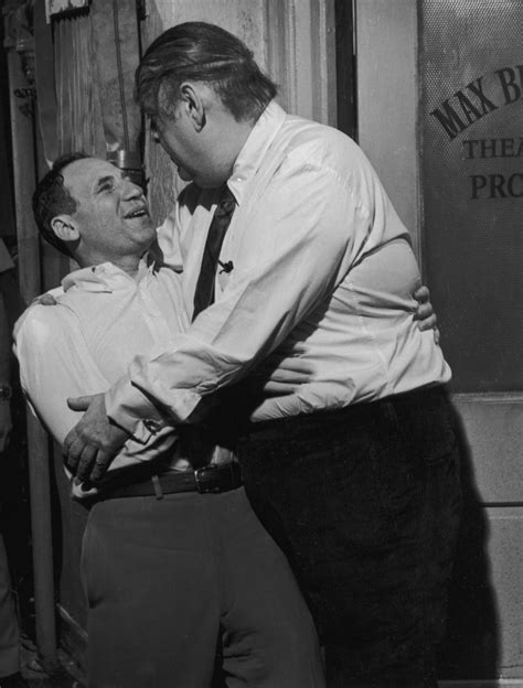 Writer Director Mel Brooks With Star Zero Mostel On The Set Of The Producers 1968 Big Daddy