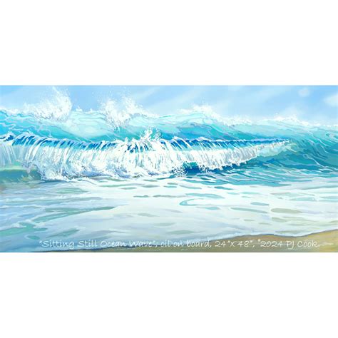 Sitting Still Ocean Wave Seascape Pj Cook Gallery Of Original Fine Art