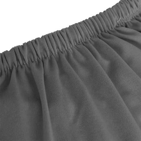 Housse extensible canapé 4places Anthracite Jersey de polyester Qqmora