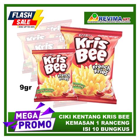 Jual Snack Ciki Kentang Goreng Kris Bee Gr Kemasan Pack Isi