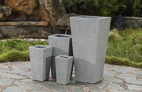 Grey Rectangular Gardens FRP Planters 17 Inch At Best Price In