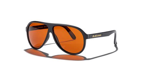 Black Aviator Blublocker Sunglasses For Kids
