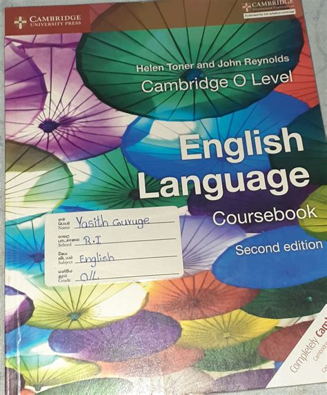 Cambridge O Level English Language Coursebook With Digital Access 2 Riset