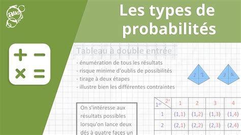 Les Types De Probabilit S Secondaire Alloprof