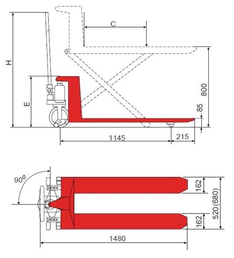 High Lift Scissor Truck Hl Jl Series High Quality High Lift Scissor