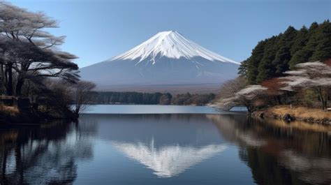 Premium AI Image | mount fuji japan landscape