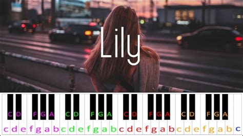 Lily by Alan Walker (Easy Version) ~ Piano Letter Notes