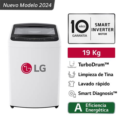 Ripley Lavadora Lg Kg Carga Superior Turbodrum Wt Wvtb Blanco