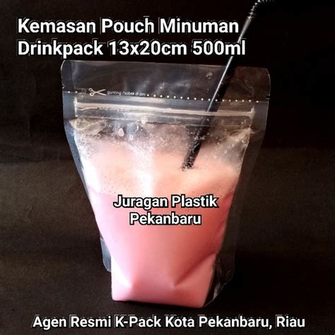 Jual Kemasan Pouch Minuman Drinkpack Zipper Ml X Cm Bubble