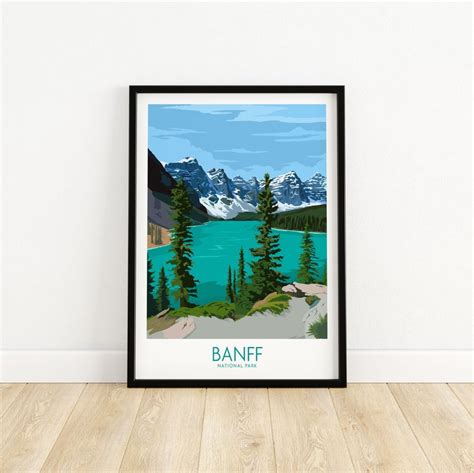 Banff Poster Banff Print Banff Wall Art Banff National Etsy Wall