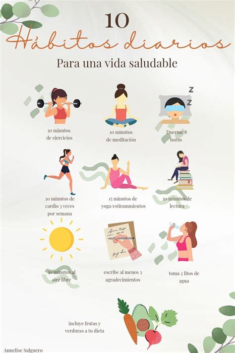 10 hábitos diarios Habitos de vida Motivación de vida Consejos para