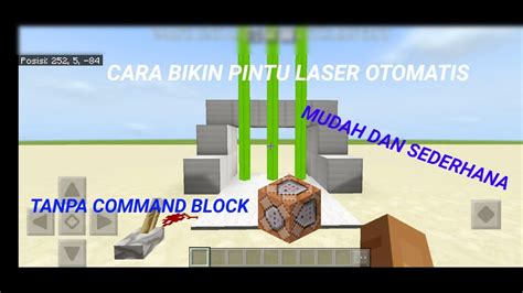 Cara Membuat Pintu Laser Otomatis Mudah Dan Simple Minecraft