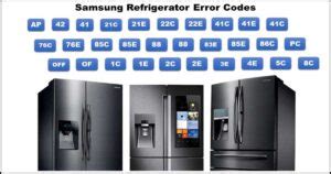 Understanding Samsung Refrigerator Error Codes In