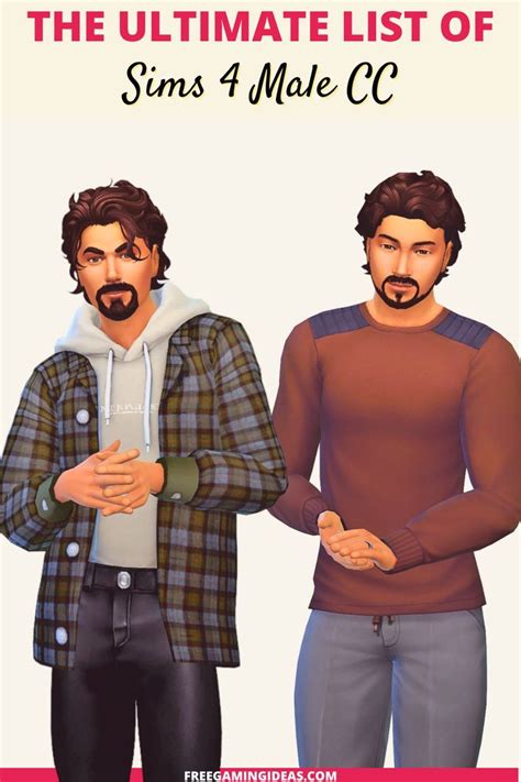 The Ultimate List Of Sims 4 Male CC To Quickly Fill Up Your CC Folder ...