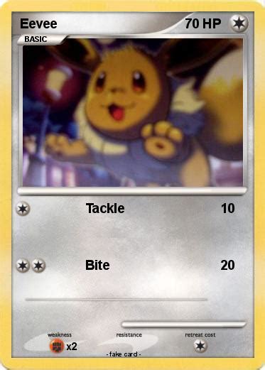 Pokémon Eevee 489 489 Tackle My Pokemon Card