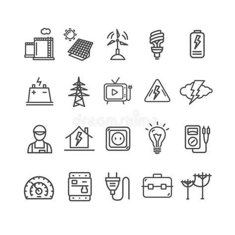 Electricity Post Icon Vector Stock Illustrations 2270 Electricity