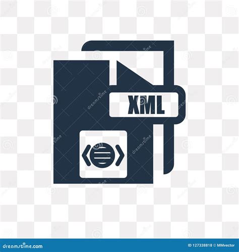 Icono Del Vector De Xml Aislado En El Fondo Transparente Transpa De