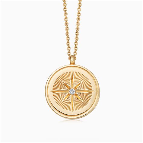 Gold Celestial Compass Locket Necklace Locket Necklace Gold Necklace Gold Locket Necklace