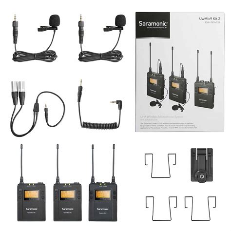 Saramonic Uwmic9 Kit2 Uhf Wireless Lavalier Microphone System