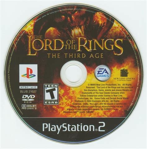 The Lord Of The Rings The Third Age Cover Or Packaging Material